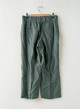 Pantalon 7/8 tissage popeline taille normale vert STREET ONE femme