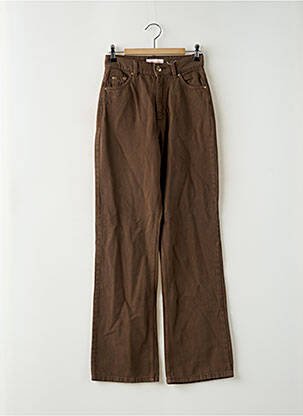 Jean coupe flare marron ONLY pour femme