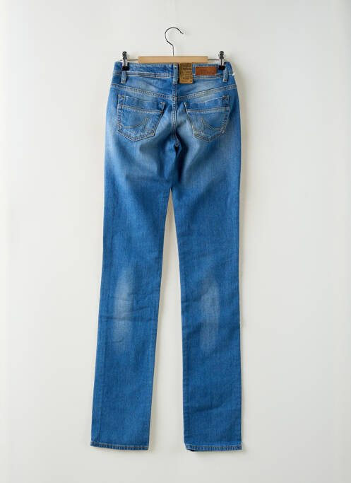Jeans coupe droite effet usé délavé taille basse bleu LTB femme