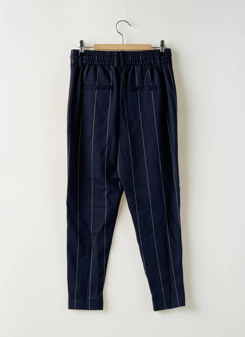 Pantalon chino poches taille haute bleu ONLY femme
