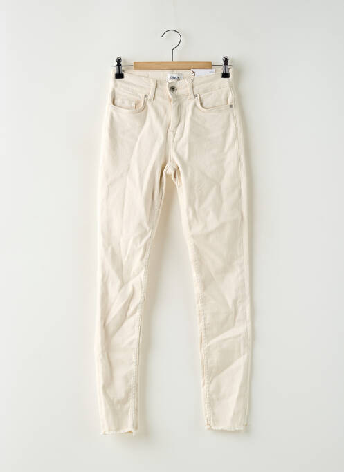 Jeans skinny beige ONLY pour femme