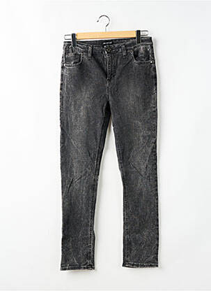 Jeans coupe slim stretch taille normale gris ASTRID BLACK LABEL femme