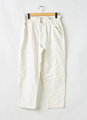 Pantalon droit taille haute taille haute blanc JACQUELINE DE YONG femme