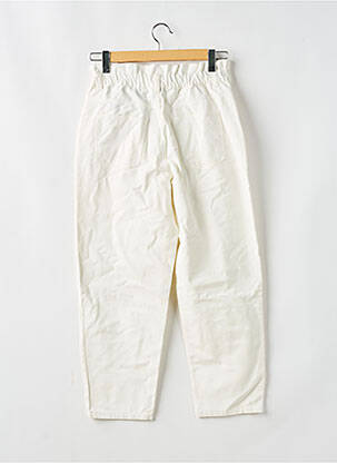 Pantalon droit taille haute taille haute blanc JACQUELINE DE YONG femme