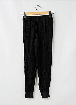 Pantalon droit taille haute taille haute noir MANGO femme