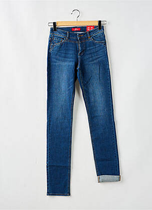 Jeans coupe droite stretch taille normale bleu S.OLIVER femme