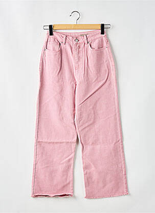 Jeans coupe large taille haute taille haute rose VERO MODA femme