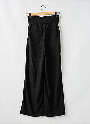 Pantalon large fermeture zip latéral taille haute noir VERO MODA femme