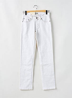 Jeans coupe droite blanc PARK LANE pour homme