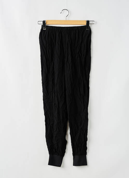 Pantalon droit taille haute taille haute noir MANGO femme
