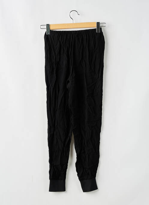 Pantalon droit taille haute taille haute noir MANGO femme