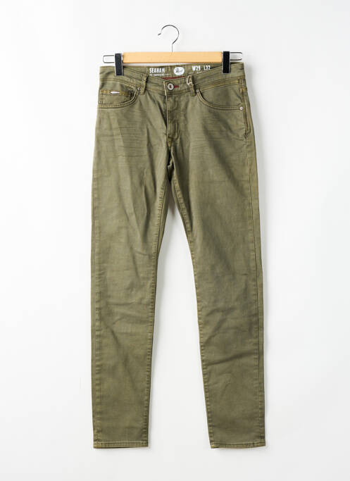 Jeans coupe slim vert PETROL INDUSTRIES pour homme