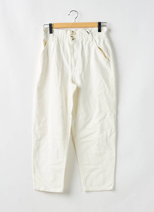 Pantalon droit blanc JACQUELINE DE YONG pour femme