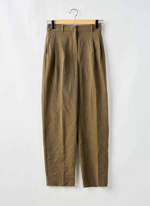 Pantalon droit vert MNG pour femme