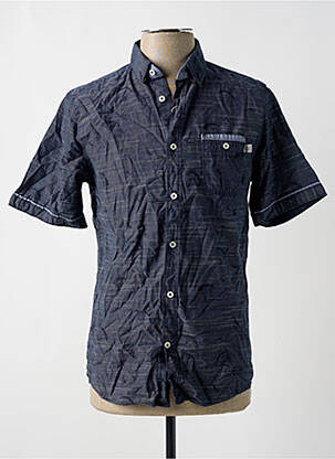 Chemise manches courtes poches bleu TOM TAILOR homme