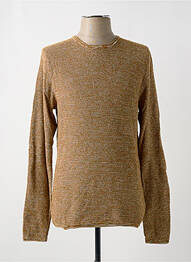 Pull tissage chiné manches longues orange ONLY & SONS homme