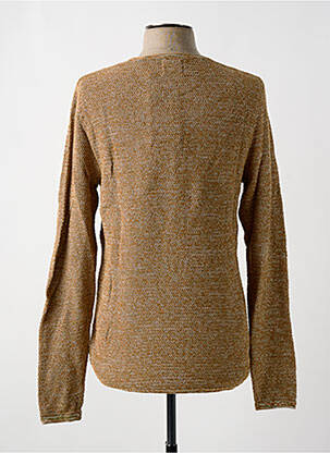 Pull tissage chiné manches longues orange ONLY & SONS homme