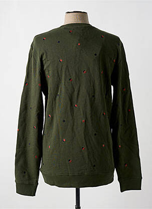 Sweat-shirt broderie manches longues vert ONLY & SONS homme
