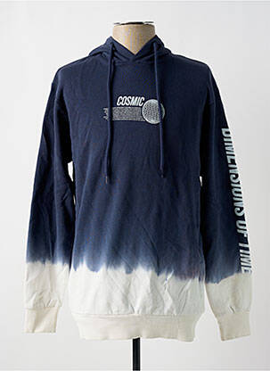 Sweat-shirt à capuche tissage jersey manches longues bleu JACK & JONES homme