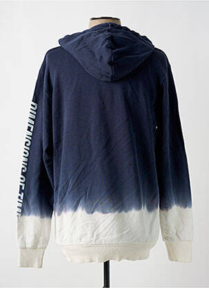 Sweat-shirt à capuche tissage jersey manches longues bleu JACK & JONES homme