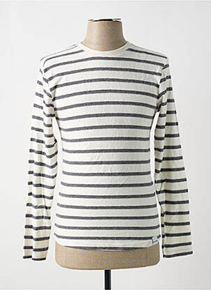 T-shirt coupe droite manches longues blanc ONLY & SONS homme