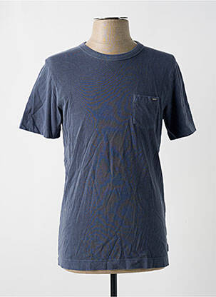 T-shirt coupe droite manches courtes bleu JACK & JONES homme
