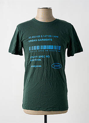 T-shirt coupe droite manches courtes vert JACK & JONES homme