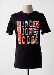 T-shirt tissage jersey manches courtes noir JACK & JONES homme