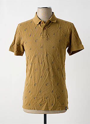 Polo coupe droite manches courtes beige PETROL INDUSTRIES homme