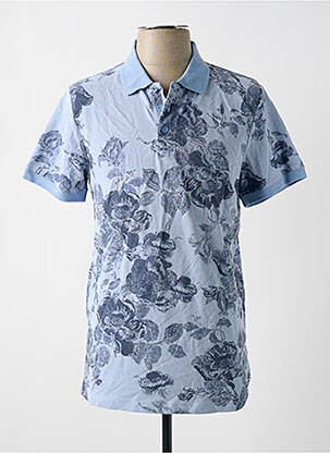 Polo coupe droite manches courtes bleu JACK & JONES homme