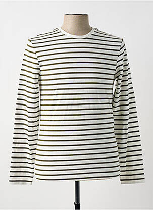 T-shirt coupe droite manches longues blanc ONLY & SONS homme
