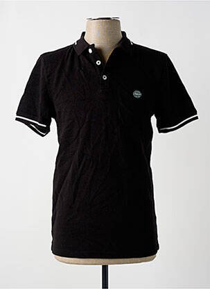 Polo noir PETROL INDUSTRIES pour homme