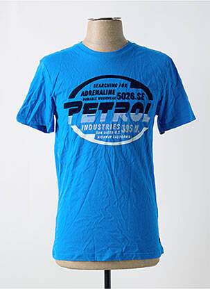 T-shirt bleu PETROL INDUSTRIES pour homme