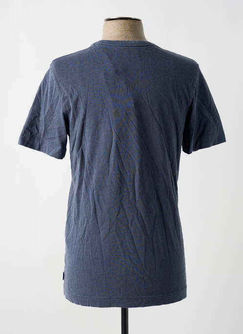 T-shirt coupe droite manches courtes bleu JACK & JONES homme
