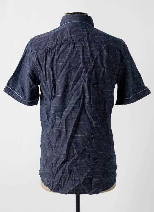 Chemise manches courtes bleu TOM TAILOR pour homme
