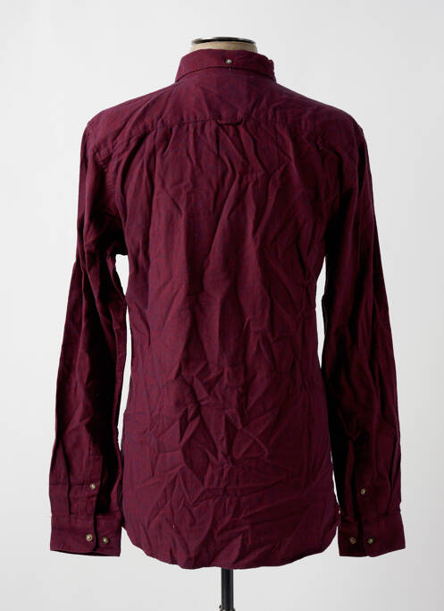 Chemise manches longues rouge ONLY & SONS pour homme