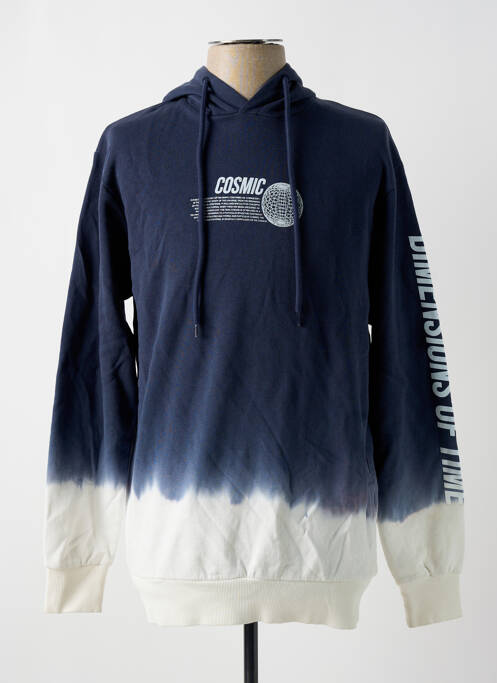 Sweat-shirt à capuche bleu JACK & JONES pour homme