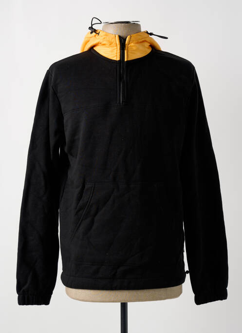 Sweat-shirt à capuche noir JACK & JONES pour homme