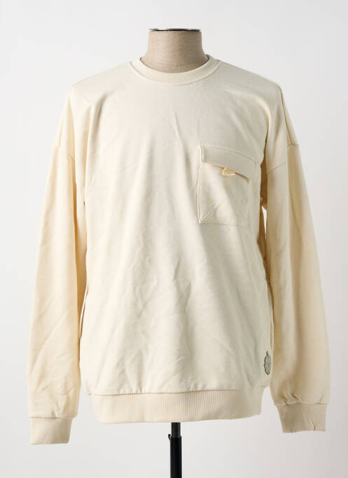 Sweat-shirt beige TOURIST LEMC pour homme