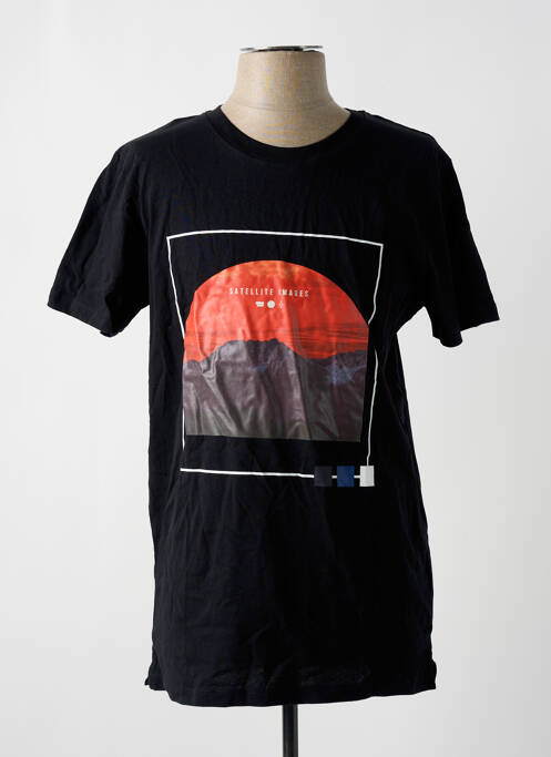 T-shirt noir JACK & JONES pour homme
