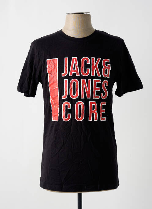 T-shirt noir JACK & JONES pour homme