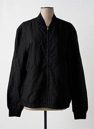 Blouson effet matière satinée noir MANGO femme