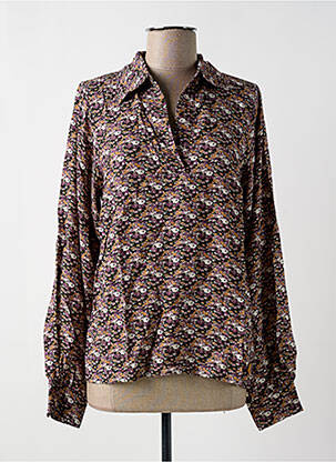 Blouse imprimé fleurs manches longues violet LE FABULEUX MARCEL DE BRUXELLES femme