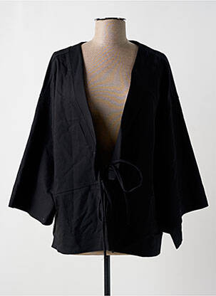 Veste kimono manches longues noir DEUX. BY ELINE DE MUNCK femme