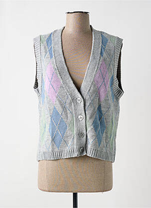 Gilet sans manche coupe droite gris ONLY femme