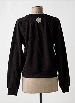 Sweat-shirt sérigraphie manches longues marron TOURIST LEMC femme