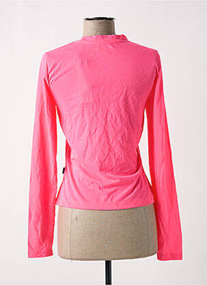 Top col rond manches longues rose NOISY MAY femme