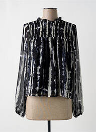 Blouse légère et transparente manches longues noir ONLY femme
