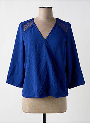 Blouse manches longues manches longues bleu VERO MODA femme
