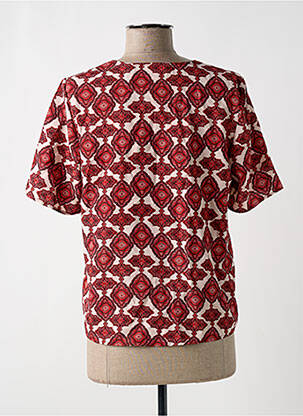 Blouse manches courtes manches courtes rouge VERO MODA femme